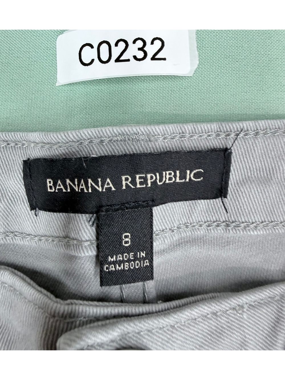Banana Republic Women's Size 8 Gray Cotton Blend Pants